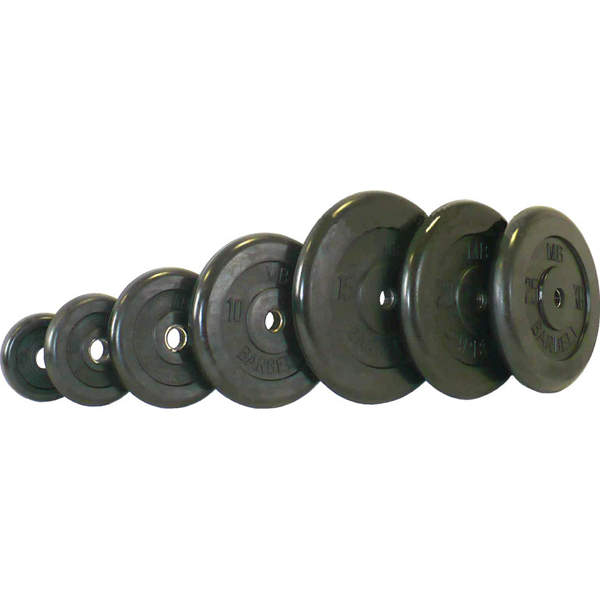 Диск обрезиненный черный MB Barbell D26мм