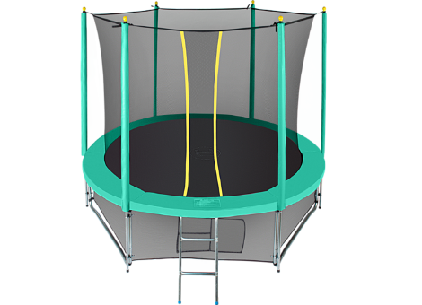 Батут Hasttings Classic Green 8ft 2,44м с защитной сетью и лестницей Батут Hasttings Classic Green 8ft 2,44м с защитной сетью и лестницей