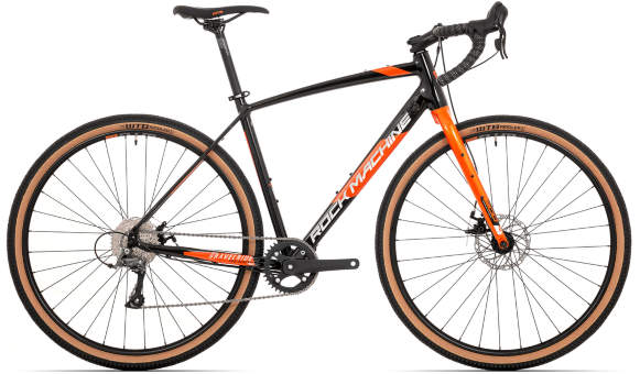 Велосипед Rock Machine Gravelride 200 Gloss Black/Silver/Orange