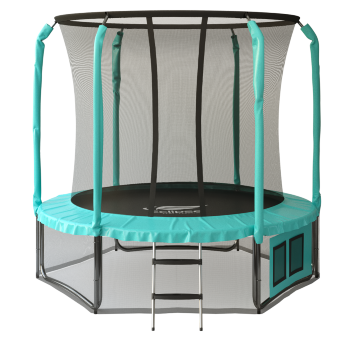 Батут Eclipse Space Green 8 FT (2.4 метра) с защитной сеткой и лестницей Батут Eclipse Space Green 8 FT (2.4 метра) с защитной сеткой и лестницей